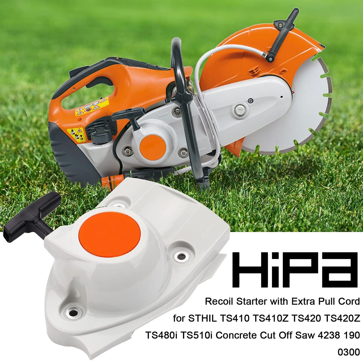 Hipa TS410/TS420 compatibility guide shows quick fit with Stihl models.