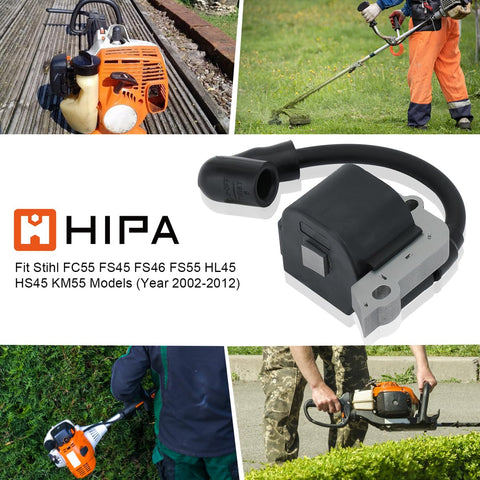 Hipa ignition coil installation guide on a trimmer