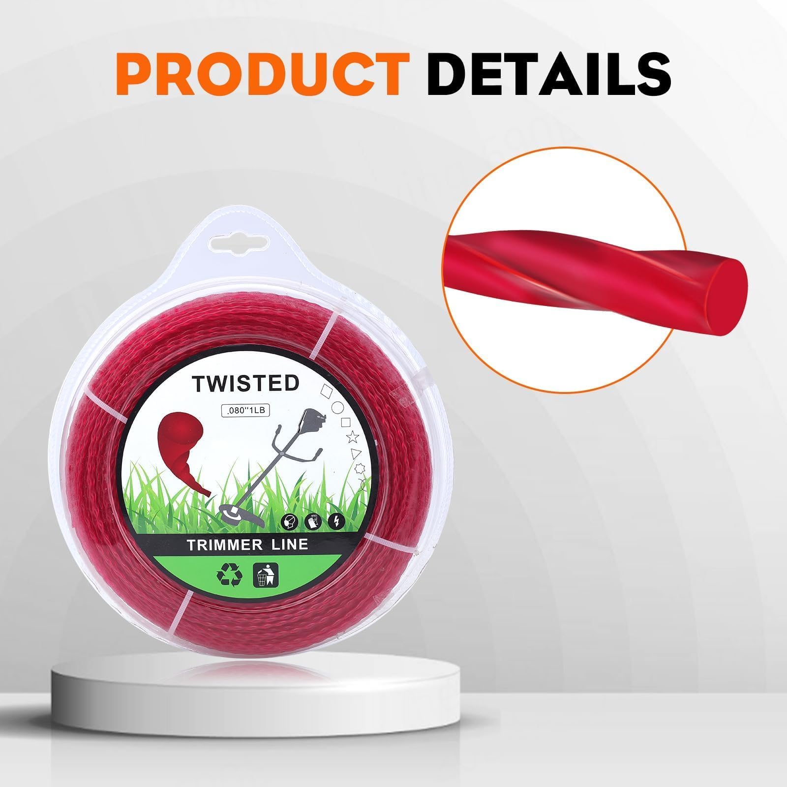 Hipa round twist line for efficient cutting and reduced reloading.