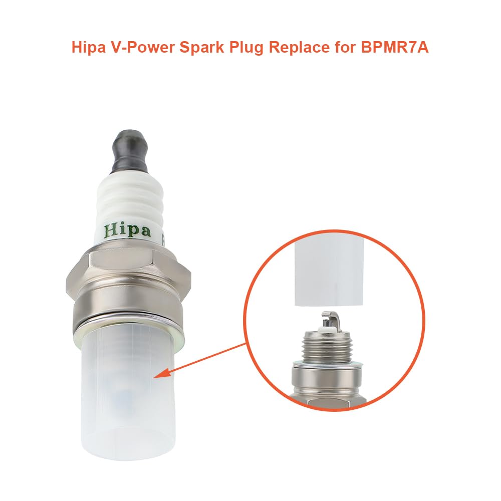 Hipa V-Groove spark plug showing precise gap and design