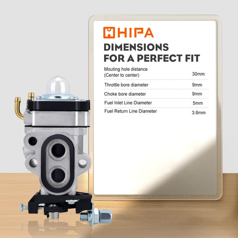 Hipa wet-flow tested carburetor simulating engine conditions for dependable performance.