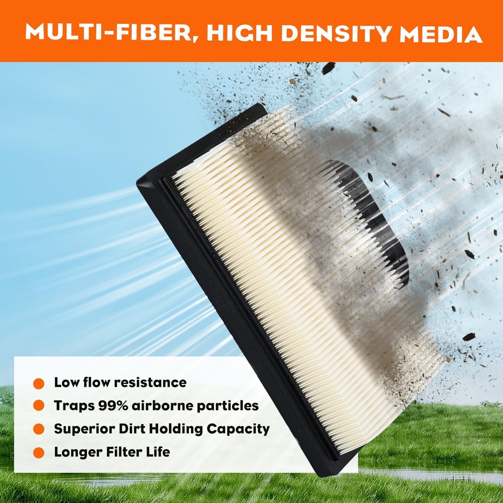 Hipa YTH2348 compatibility image demonstrates broad fit with popular mowers.