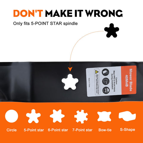 Hipa Z254/Z254F compatible blades with sturdy construction for Husqvarna.