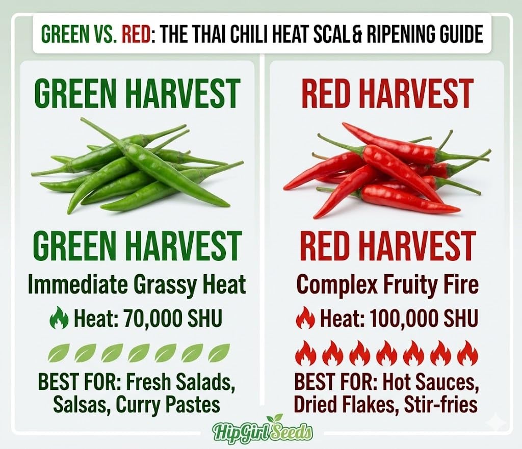 HipGirl red-ripe chili peppers ideal for sauces and preserving heat.
