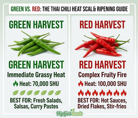 HipGirl red-ripe chili peppers ideal for sauces and preserving heat.
