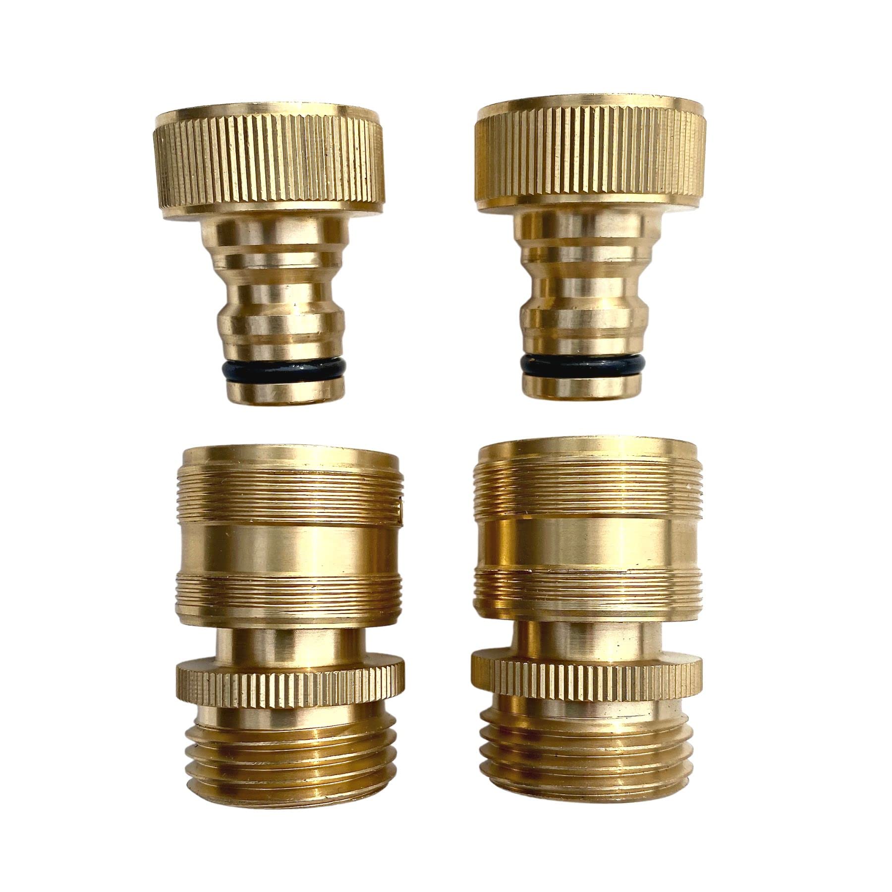 HippoHose quick connectors work with hoses, sprinklers, and nozzles.
