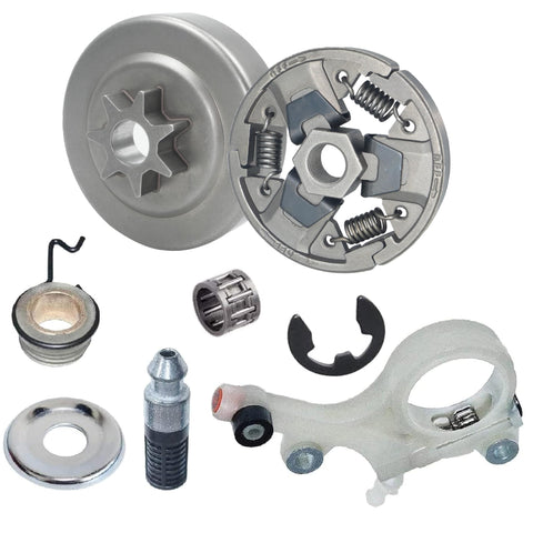 Hippotech 325-7T clutch and drum kit for Stihl chainsaws, smooth drive and gear interaction.