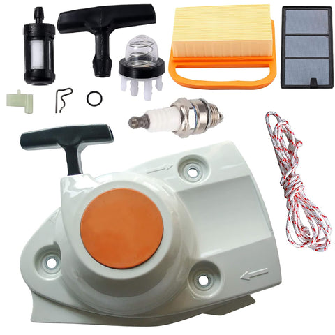 Hippotech recoil starter kit for STIHL TS410/TS420 improves starting reliability.