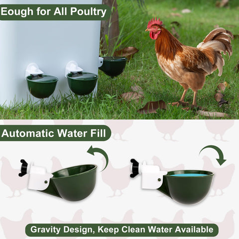 Hipykat automatic waterer cup with leak-free design provides steady hydration.
