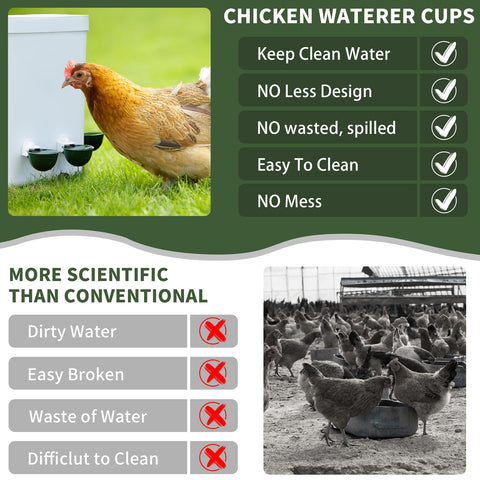 Hipykat compatible with buckets, troughs, and barrels for flexible watering.