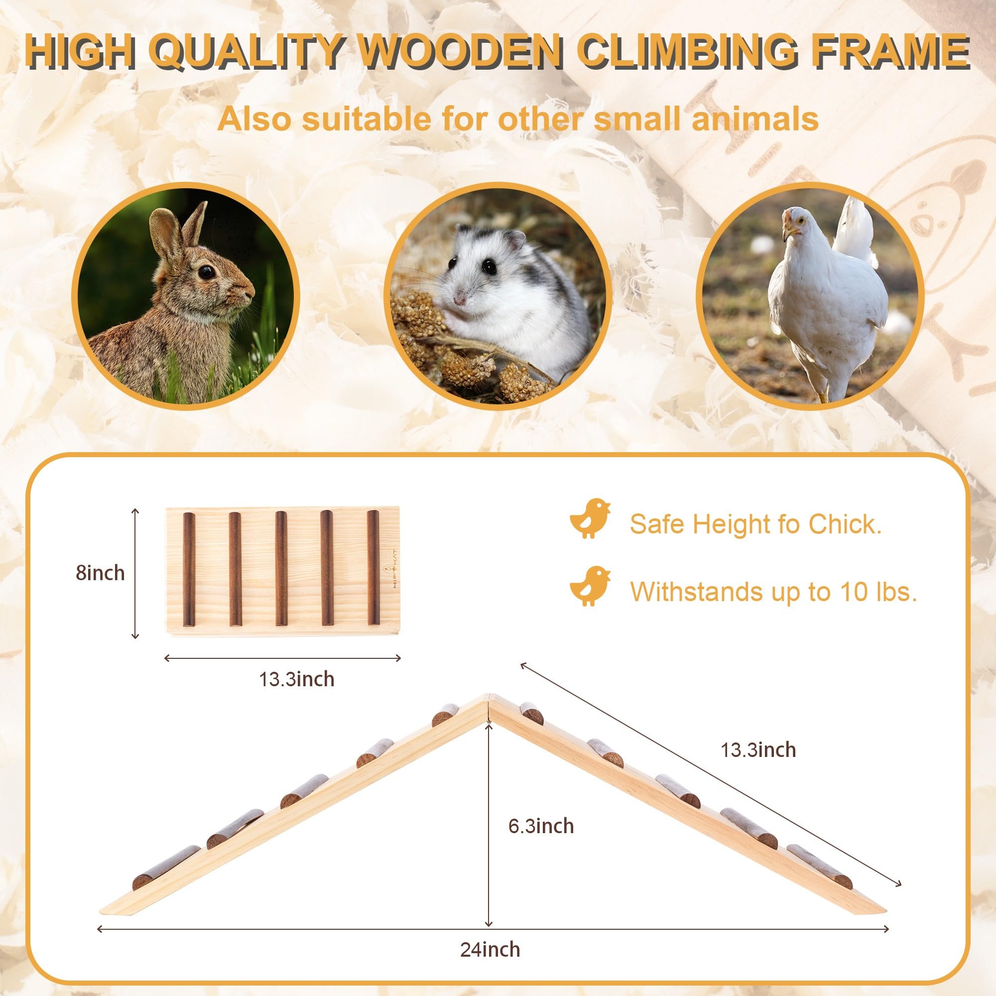 Hipykat 24x6.3x8 inch trainer fits coops, offering secure space for curious chicks.