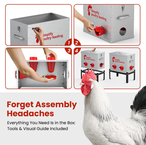Hiqufet coop-ready design simplifies filling and refills