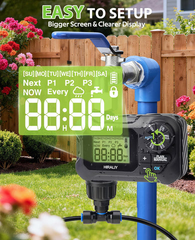 HIRALIY 100ft irrigation tubing—easy setup for long garden runs.
