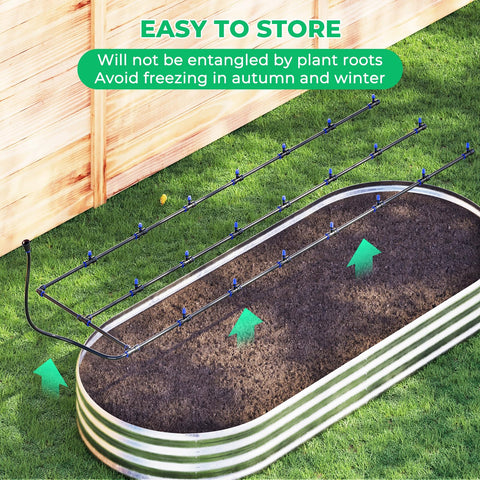 HIRALIY 15mm tubing with large ID increases water flow for consistent irrigation.