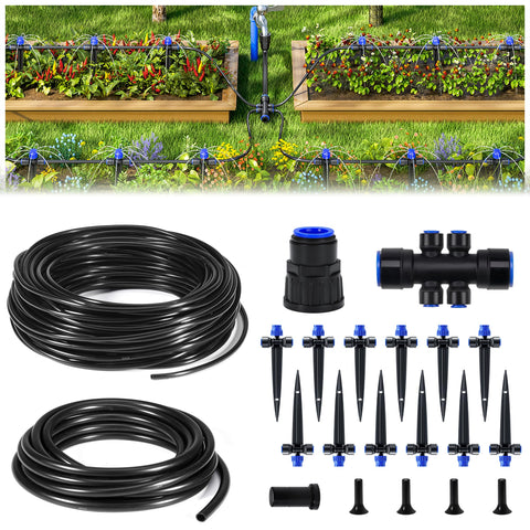 HIRALIY 50ft system mainline setup for efficient irrigation