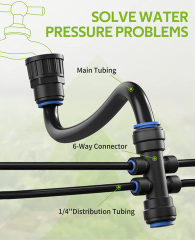 HIRALIY flexible tubing shows bend tolerance for easy installation.
