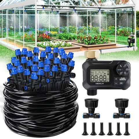HIRALIY greenhouse misting timer enables automatic, precise watering for thriving plants.