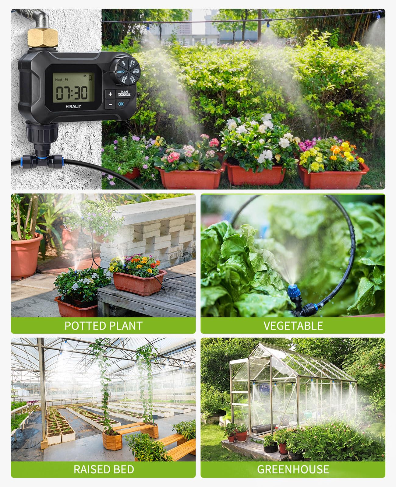 IP65 waterproof timer housing for outdoor use