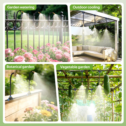 HIRALIY outdoor plant watering system for lawns and beds