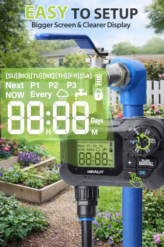 HIRALIY quick connector design enables easy setup and leak-free connections.