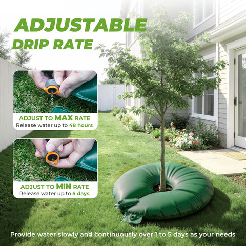 HIRALIY slow-release drip rate 1-5 days for consistent watering.