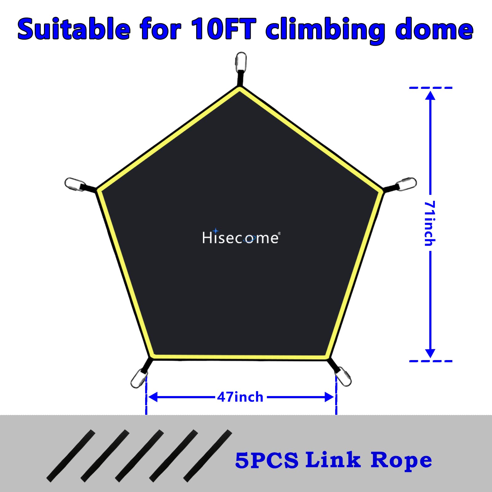 Hisecome Climber Dome Hammock supports up to 300 pounds for lounging