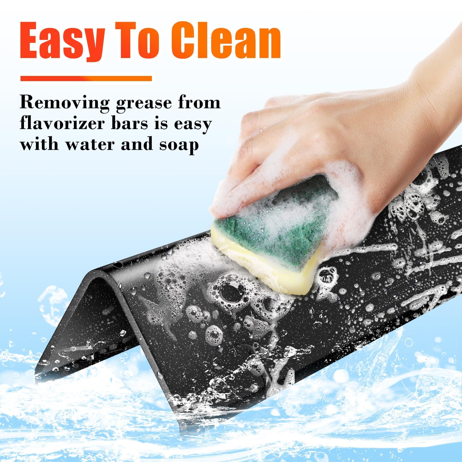 Hisencn 7635 cleanup ease after grilling thanks to enamel finish.