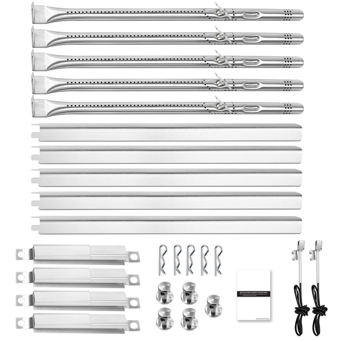Hisencn burner assembly for Charbroil Performance delivers even heat distribution.