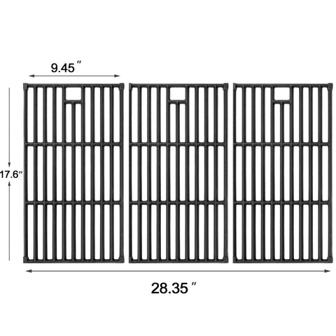 Hisencn cast-iron grates for Dyna-Glo fit improve heat distribution for consistent results.