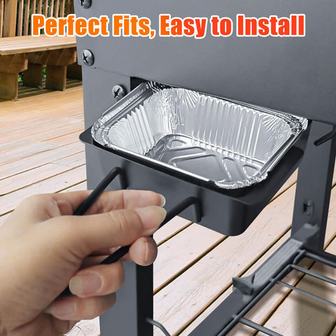 Hisencn porcelain steel drip pan resists rust for lasting outdoor use.