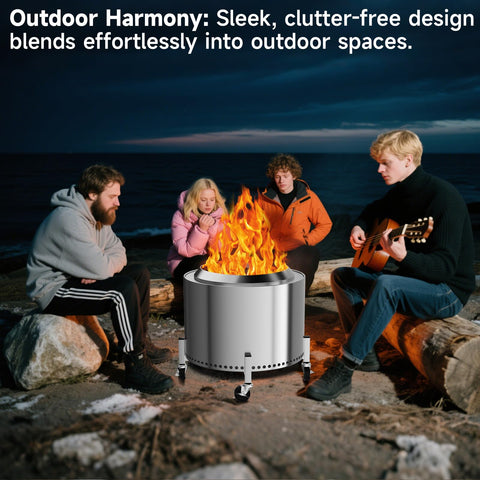 Hisencn quick-disassembly fire pit stand for fast packing