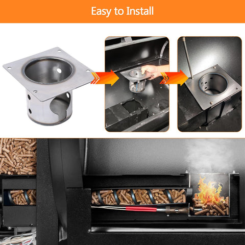 Easy to clean burn pot by Hisencn saves time after grilling.