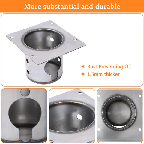 Iron coated burn pot with rust resistance by Hisencn extending grill longevity.