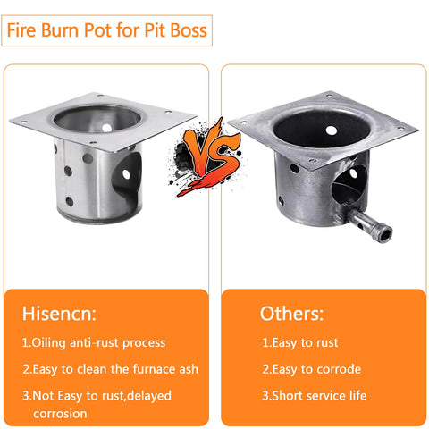 Hisencn burn pot for PB1600PS1 demonstrates easy installation.