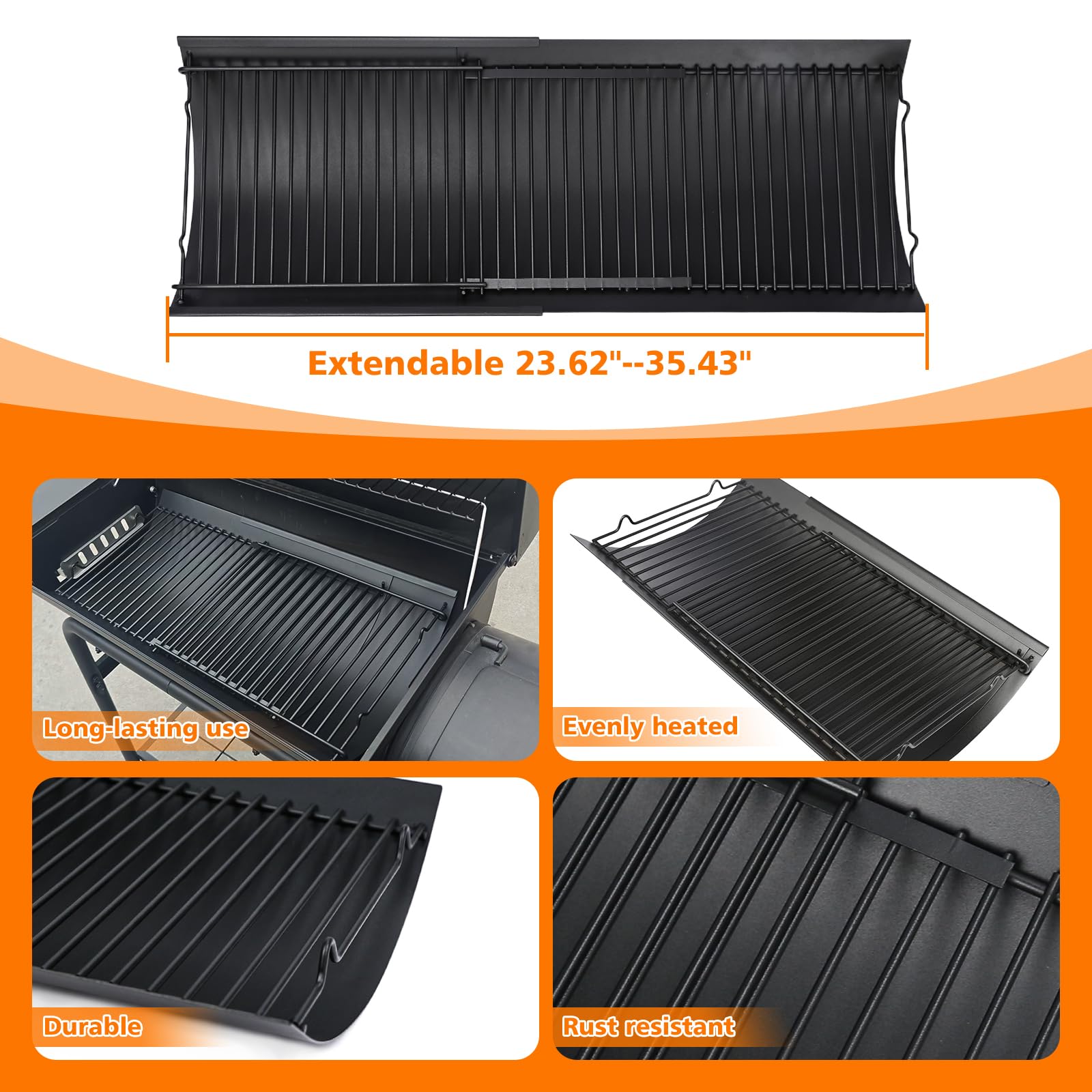 Hisencn fire grate hanger pack included keeps grates stable during refueling