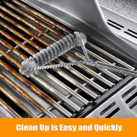 Hisencn stainless-steel grate supports professional sear marks on meats.