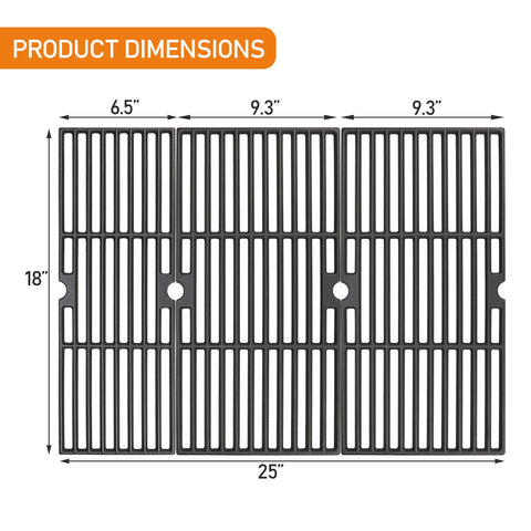 Hisencn cast-iron grates highlighting heat distribution and durability