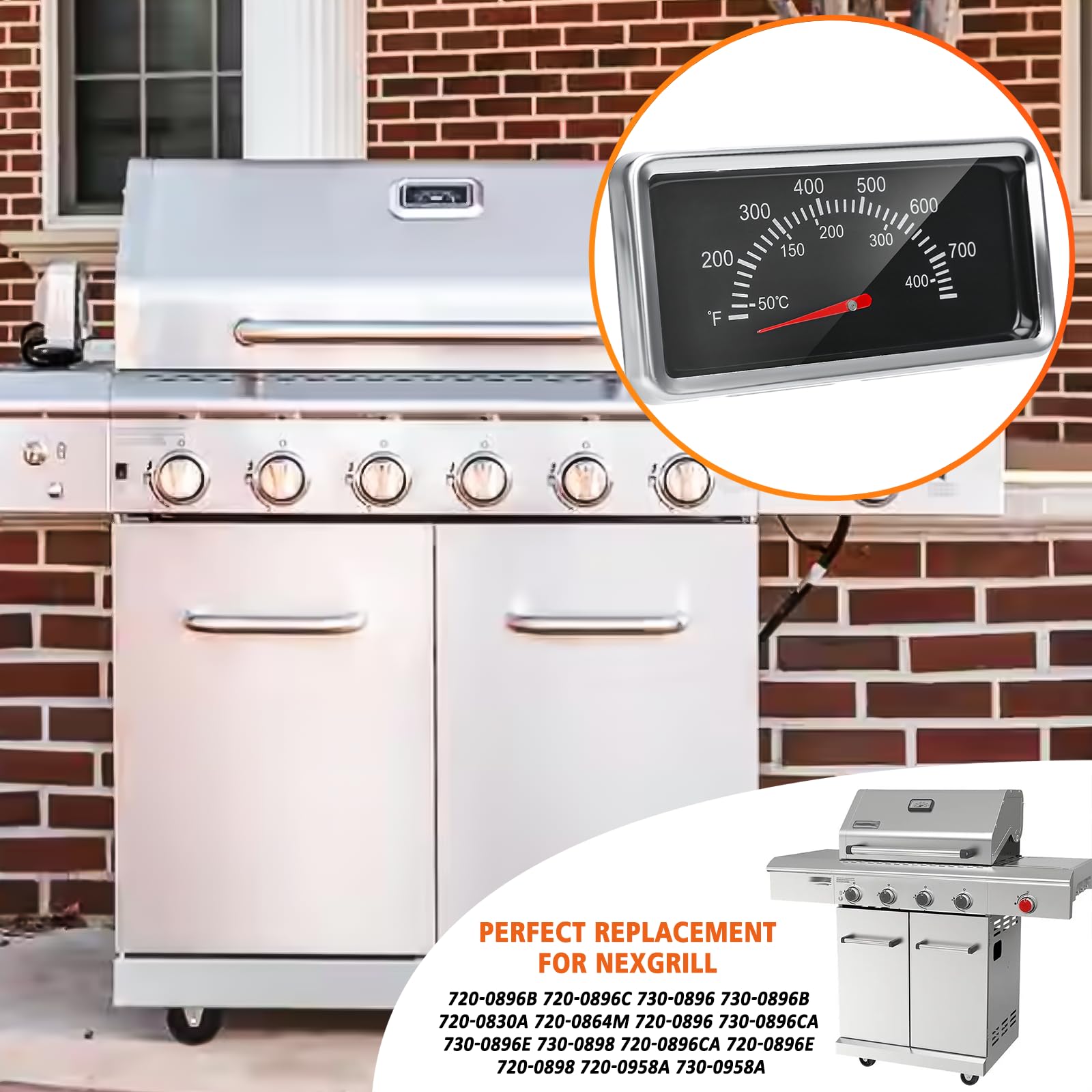 Hisencn easy install thermometer simplifies replacement on grills