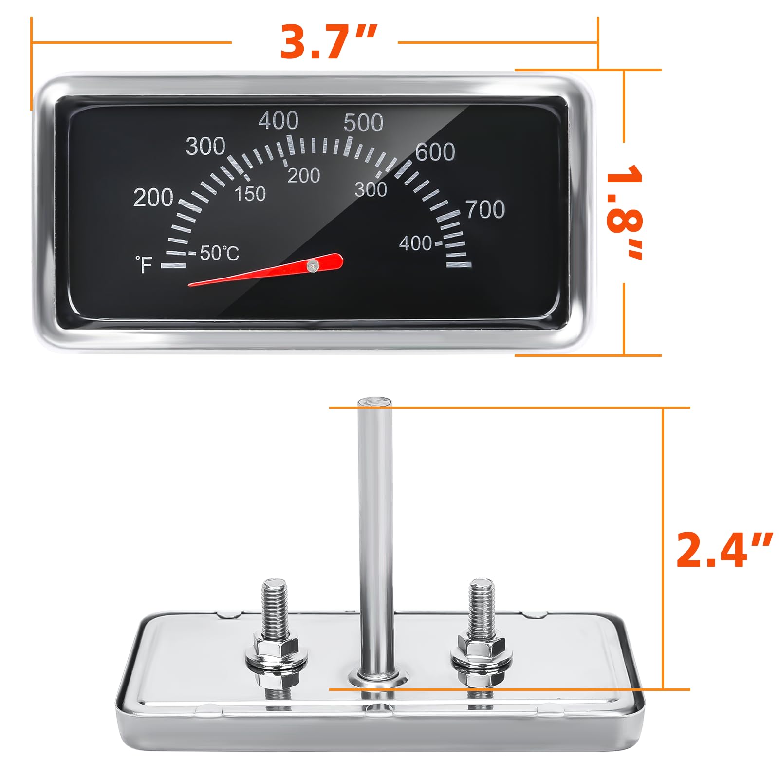 Hisencn grill thermometer for Nexgrill 720-0830A shows accurate readings during grilling