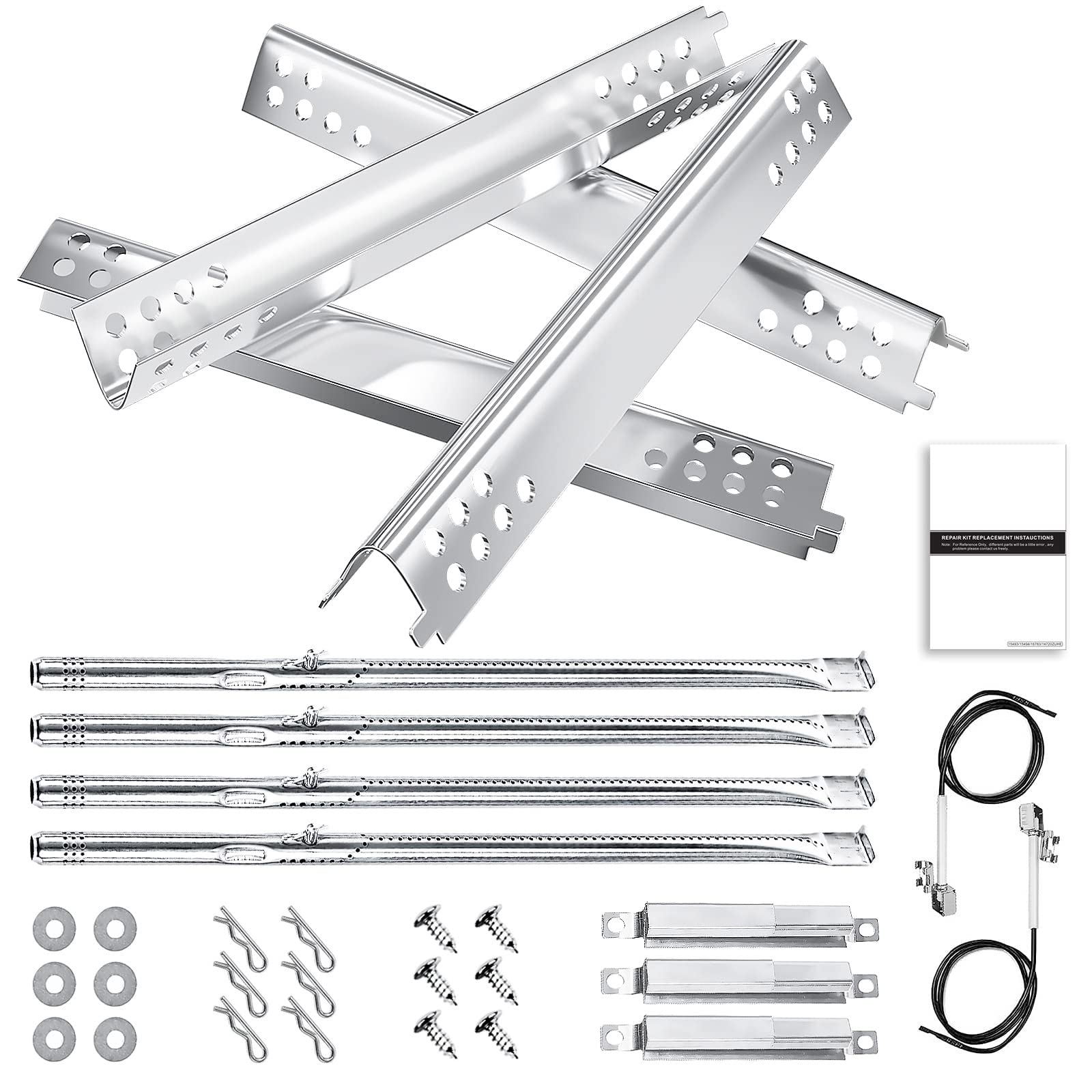 Hisencn heat plate 16-15/16 inches distributes heat evenly for consistent grilling.