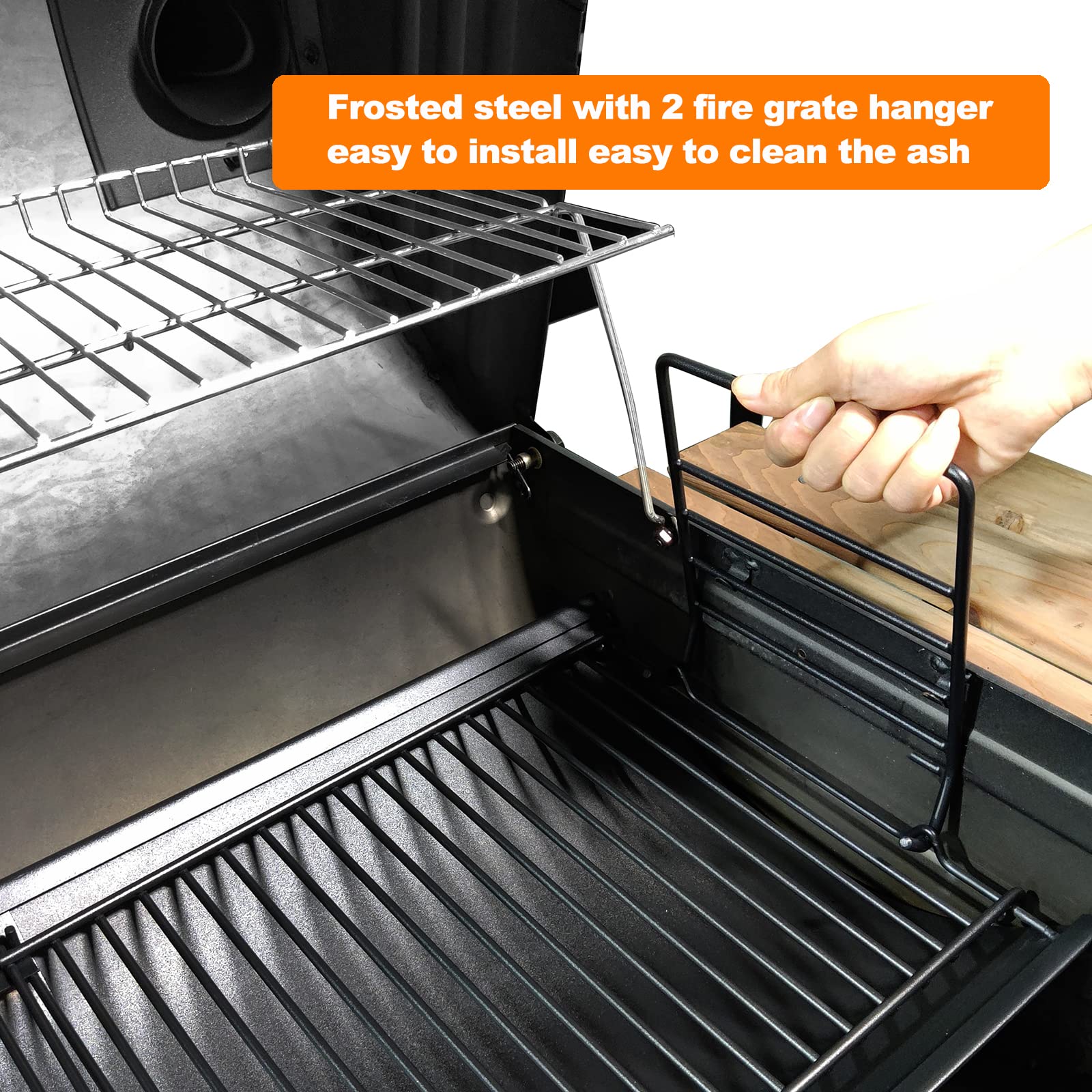 Hisencn heat-tolerant ash pan handles high-heat cooks
