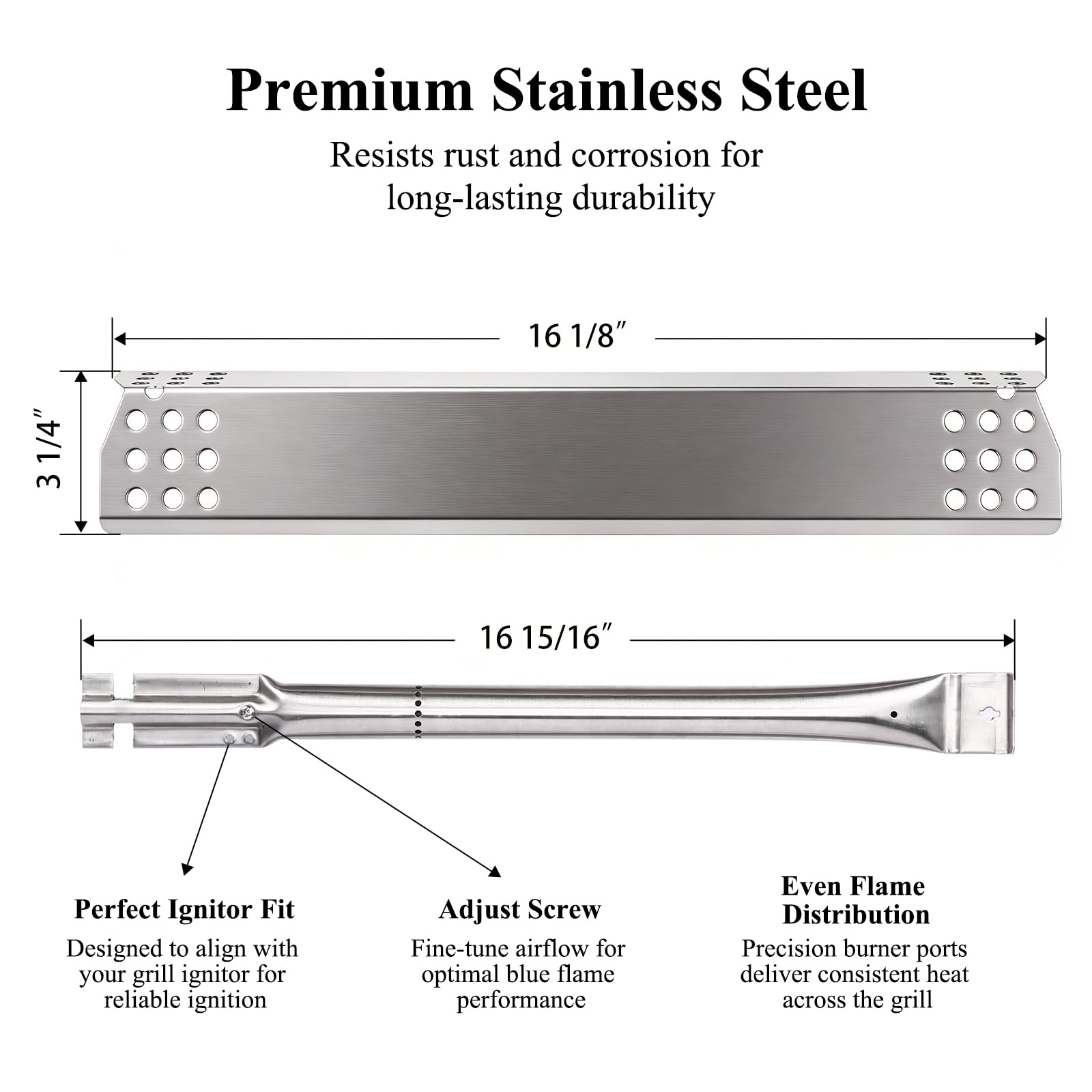 Hisencn KitchenAid heat plate for 720-0954 ensures even cooking surface