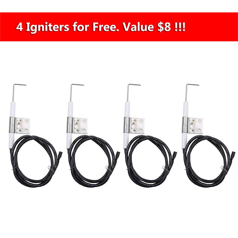 Hisencn repair kit package for Master Forge grills with four burners and plates