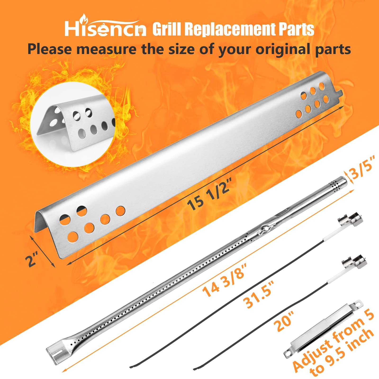 Hisencn replacement parts bundle fits original units, saving time and avoiding rust.