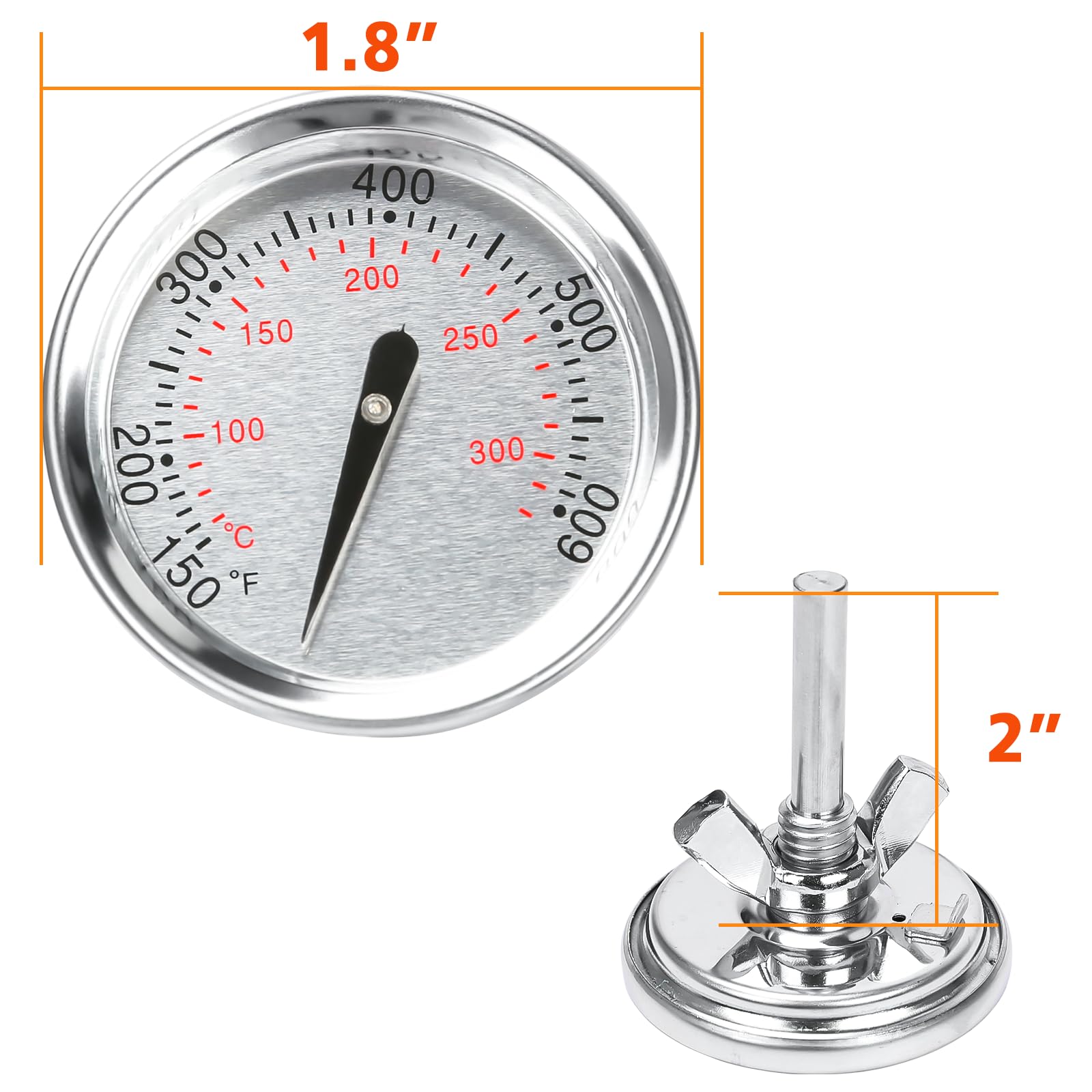 Hisencn stainless-steel waterproof thermometer delivers fog-free readings in any weather