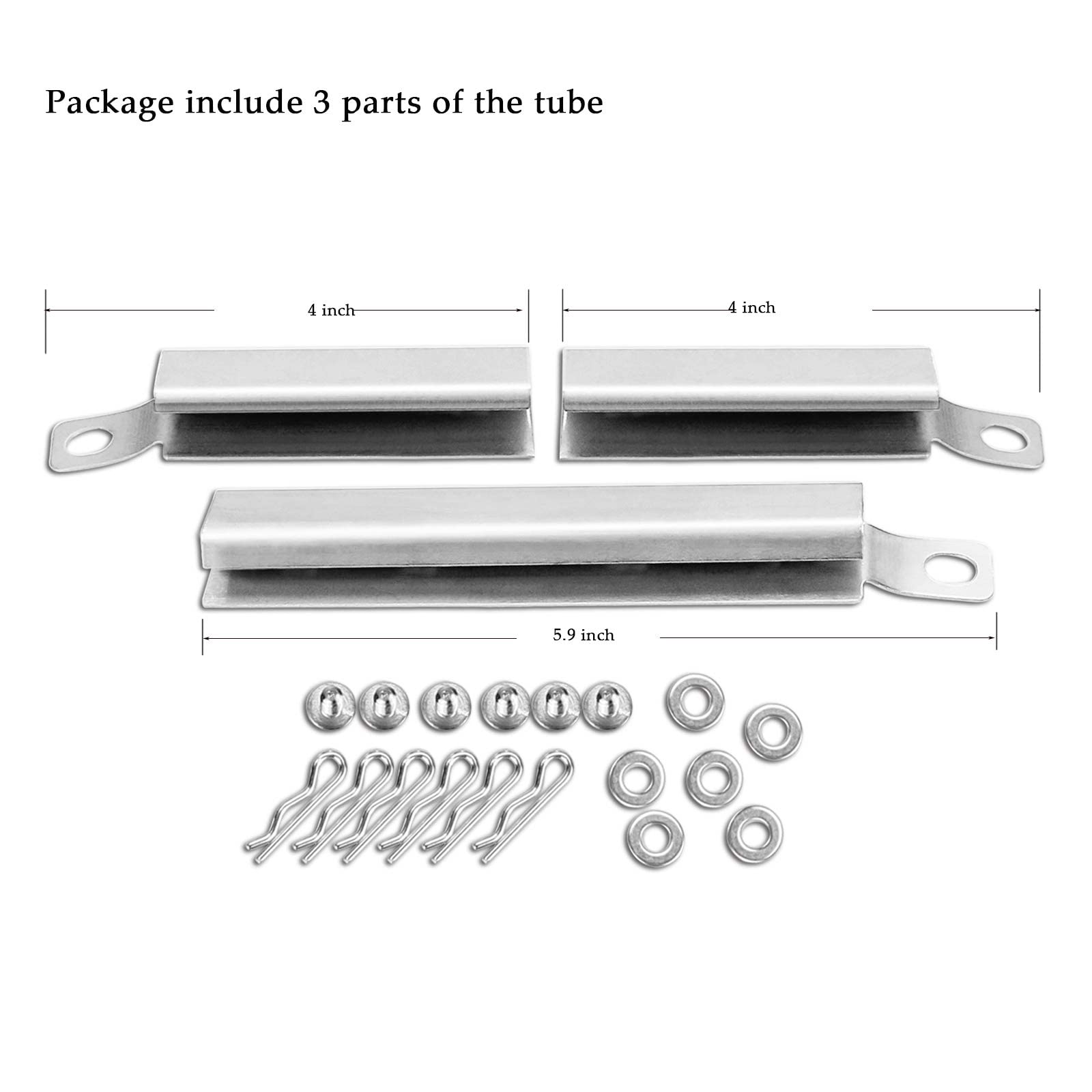 Hisencn universal grill tubes fit 4-5 burner setups for broad compatibility.
