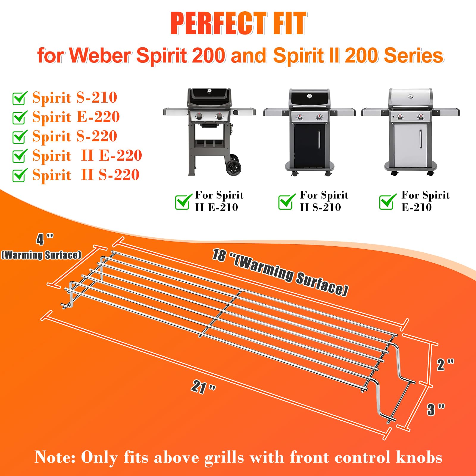 Hisencn warming rack 18x4-inch surface expands warming for wings and buns