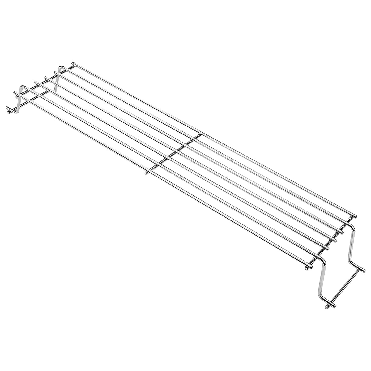 Hisencn warming rack with front-control-knob attachment for Weber Spirit keeps buns warm