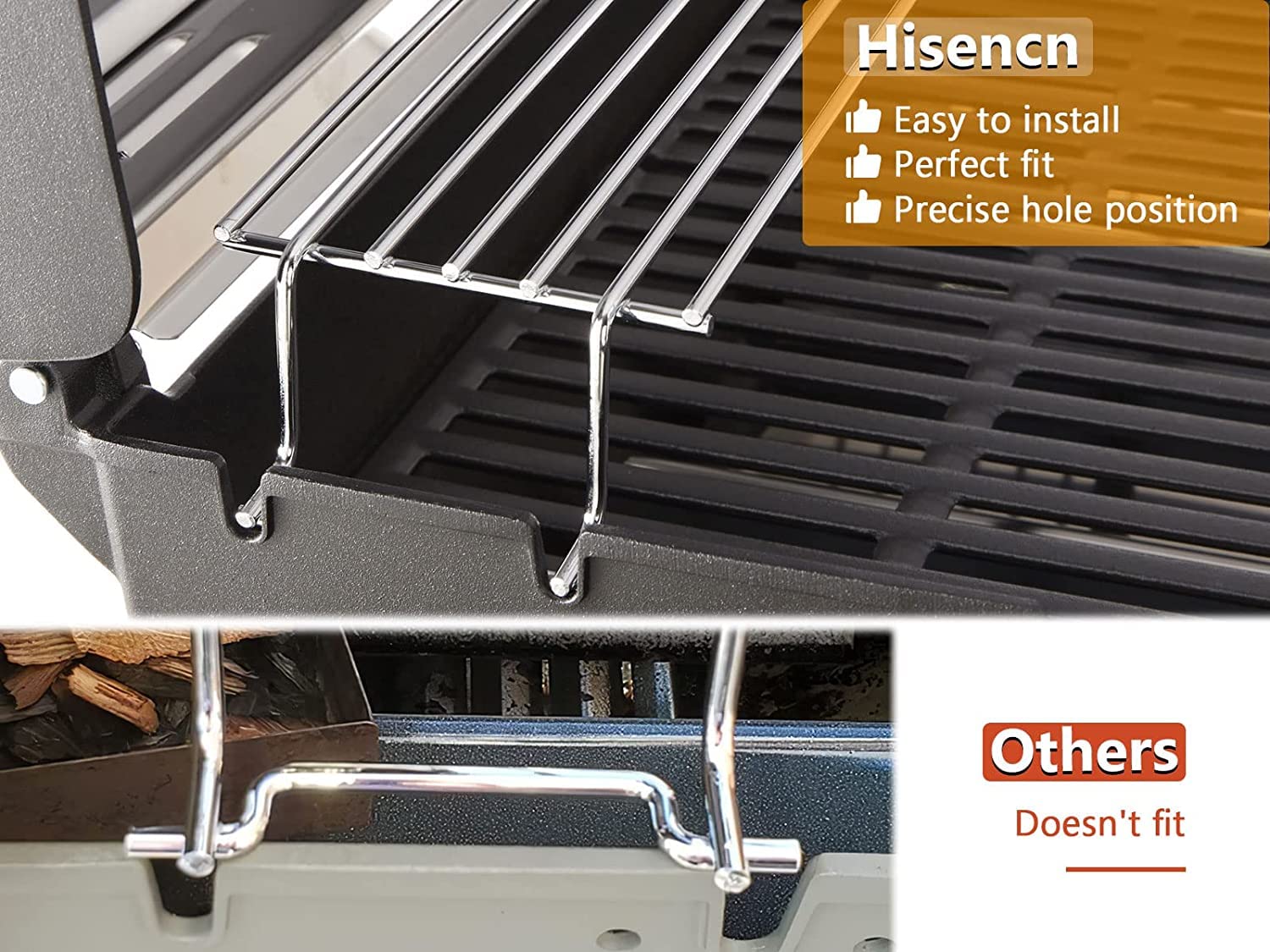 Hisencn durable stainless-steel construction for outdoor grilling