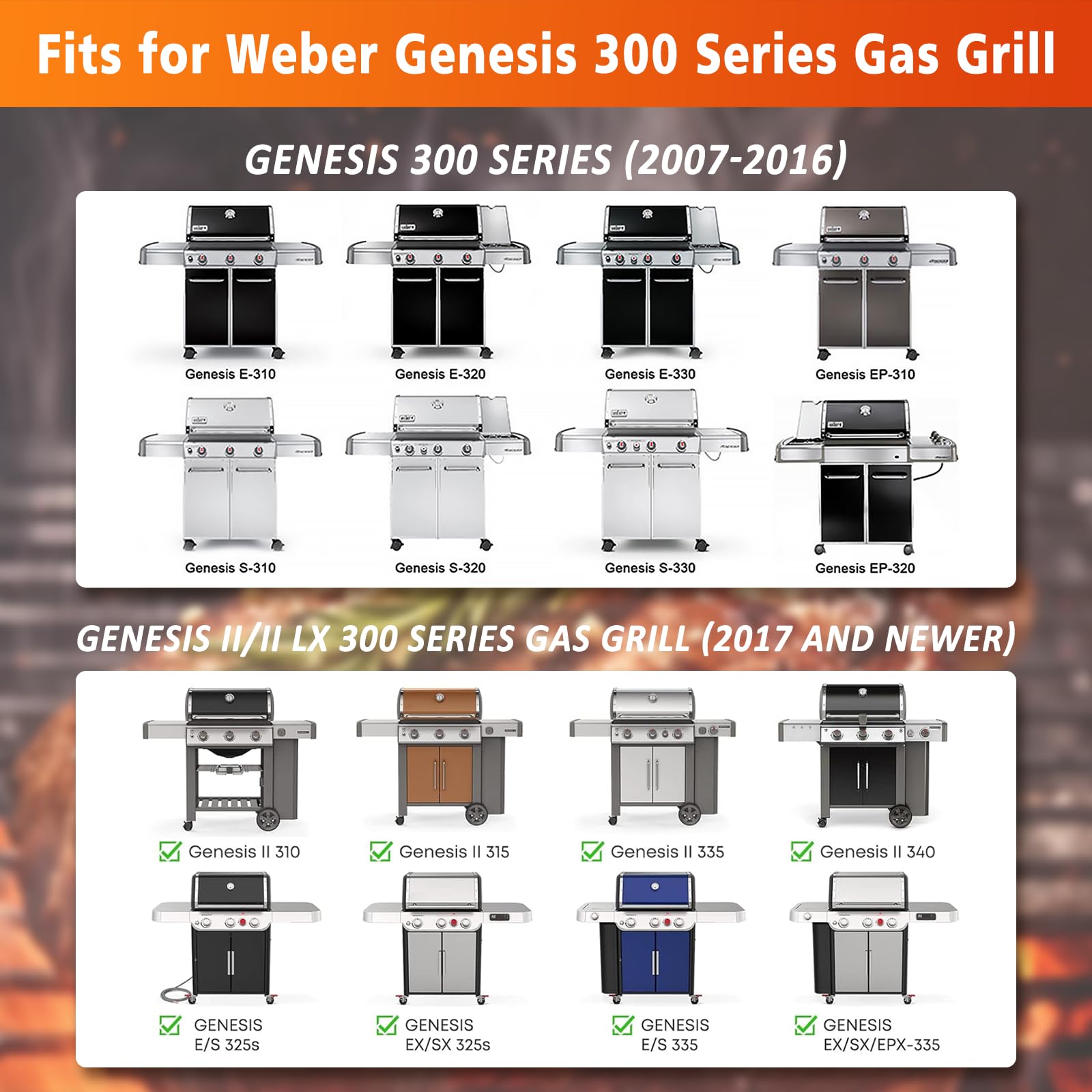 Hisencn stainless steel waterproof body resists weather during outdoor grilling.